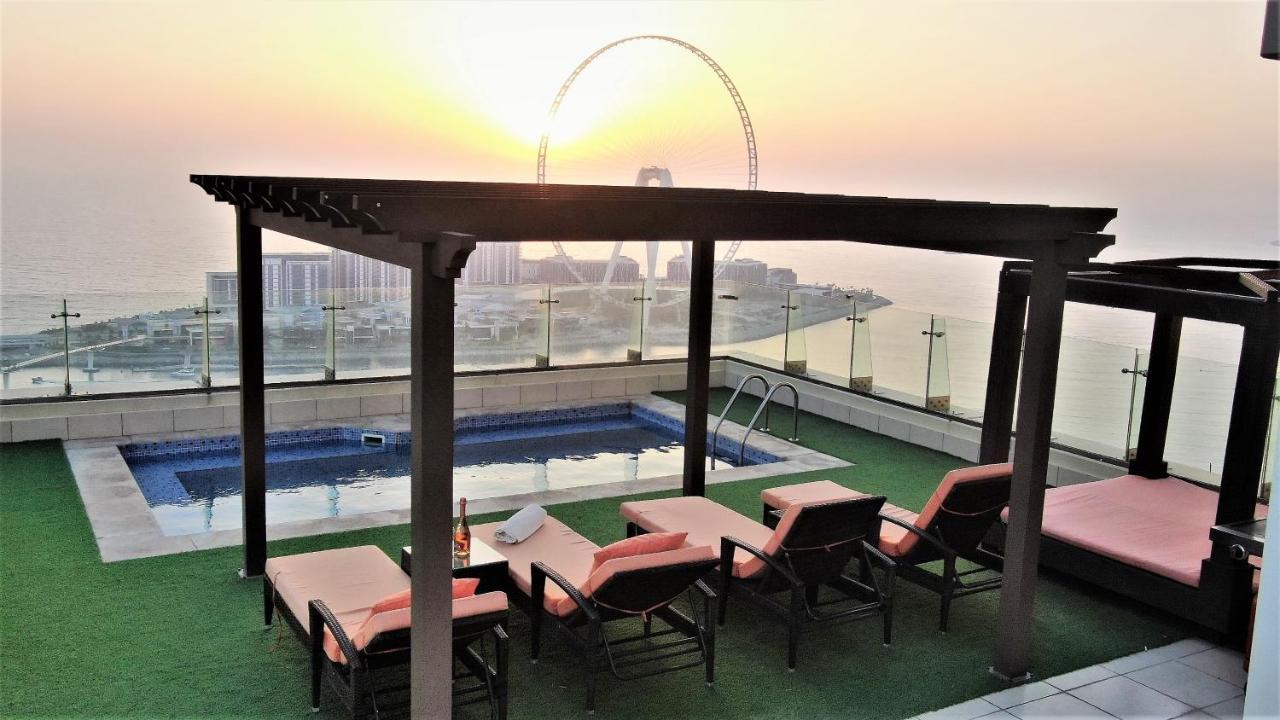 Jbr Penthouse With Terrace Pool Apartment Dubai Exterior photo